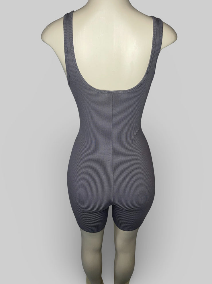 Ribbed Seamless Romper